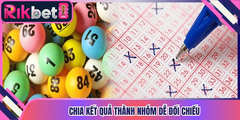 Chia kết quả thành nhóm dễ đối chiếu